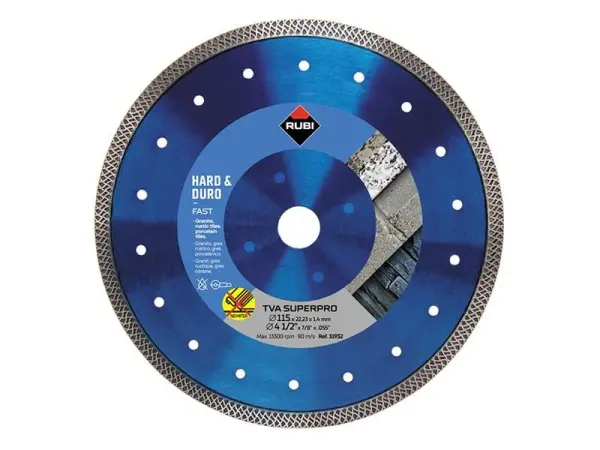 RUBI TVA 115 SuperPro Turbo Viper Diamond Blade 115mm