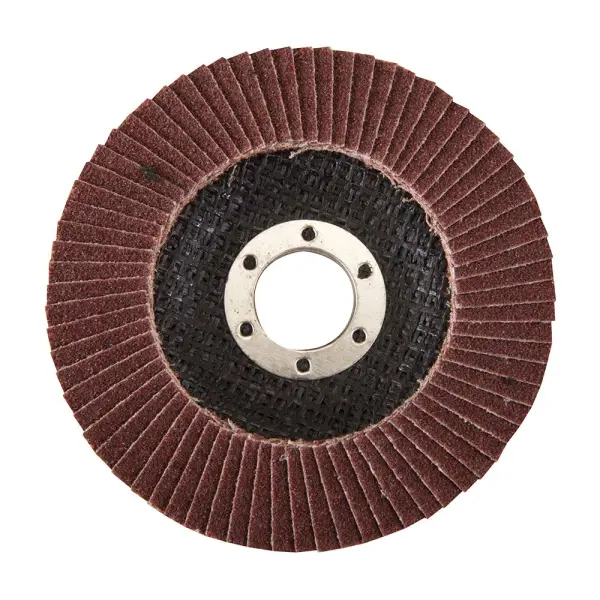 Silverline Aluminium Oxide Flap Disc - 115mm, 80 Grit