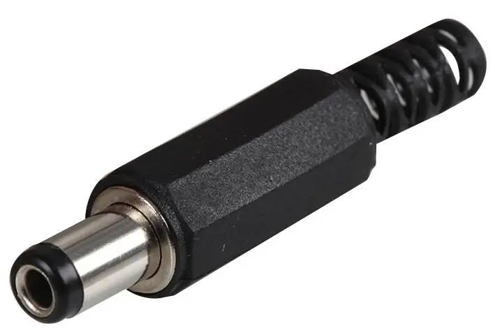 HiLo Conectores de Alimentación DC 2.5mm con Alivio de Tensión, Paquete de 5