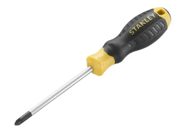 Stanley Cushion Grip Pozidriv Screwdriver PZ2, 100mm