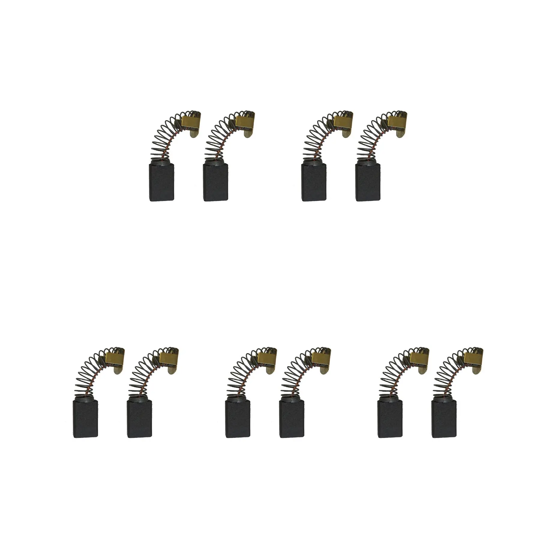 5 Jogos de Escovas de Carvão para Rebarbadora E35 (6.3x12.5x20/18mm)