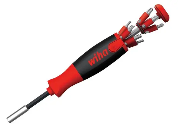 Wiha LiftUp 25 Magnetic Screwdriver with 12-Bit Magazine