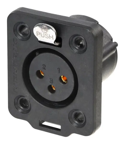 Neutrik 3-Pole XLR Female Chassis Socket IP65