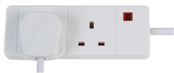 PRO ELEC 2구 UK 멀티탭 연장선, 3m, 13A