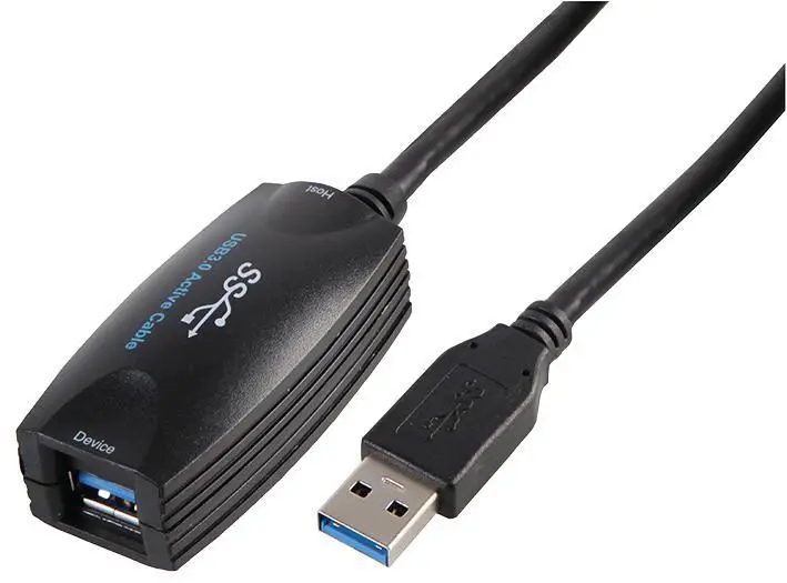 PRO SIGNAL 5m USB 3.0 Active Repeater Cable, Black