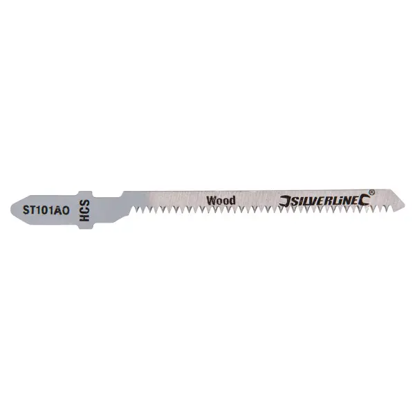 Silverline Jigsaw Blades for Wood, 5-Pack, 75mm