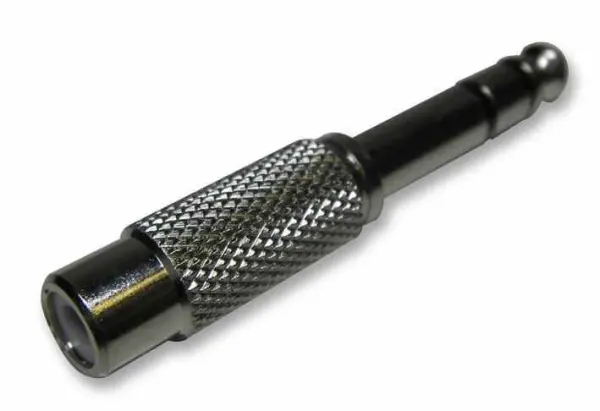 Pro Signal Μετατροπέας Μονό Φωνογραφικού σε 6.35mm Jack, Μεταλλικός