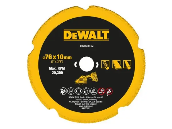 DeWalt DT20590 Diamantový kotouč pro více materiálů (75mm)