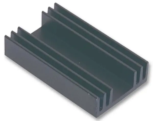 BOYD Undrilled Black Anodised Aluminium Heatsink 6.2°C/W