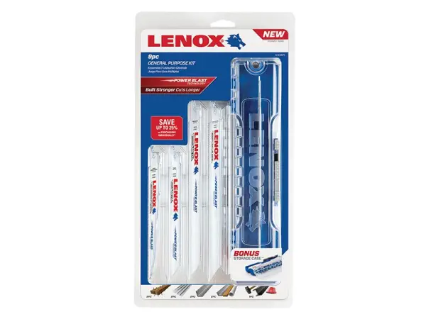 LENOX General-Purpose Reciprocating Saw Blade Kit, 9-Piece