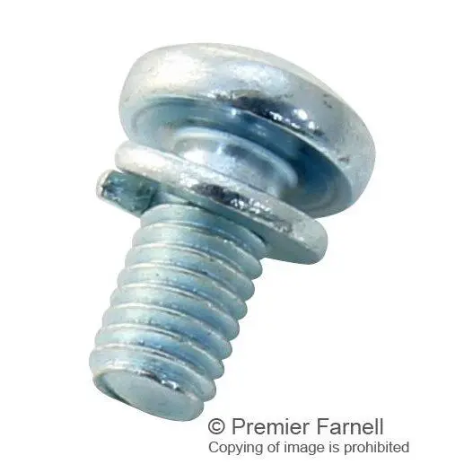 M3 x 6mm BZP Pan Head Pozidriv Machine Screws & Spring Washers 100 Pack