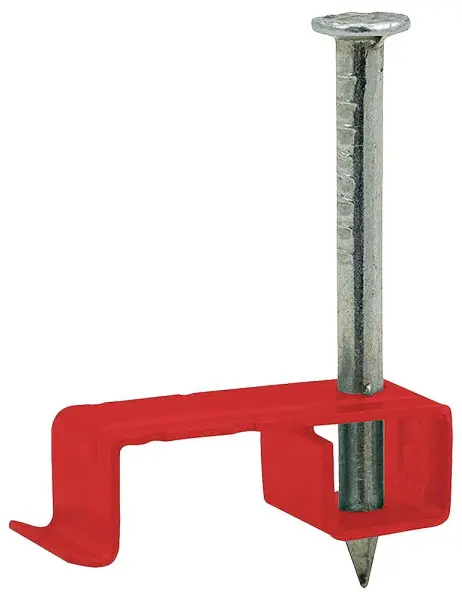 Q-CRIMP Fire Safe Twin & Earth LSF Cable Clips 4-6mm² - Red