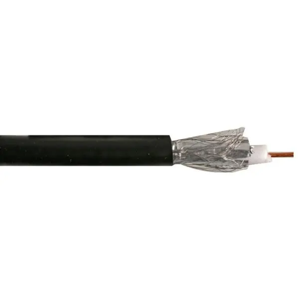 PRO POWER RG6U Coaxial Cable 0.5mm² 75 Ohm Black 10m
