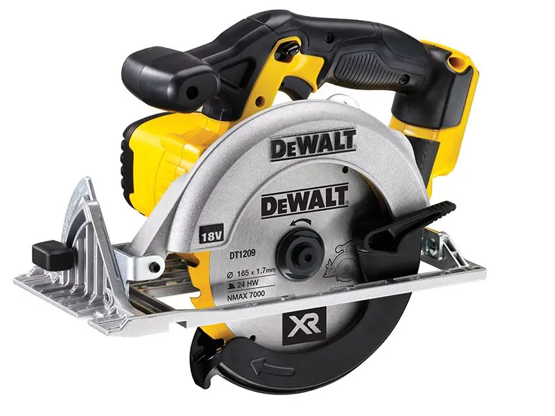 DeWALT DCS391N Sábh Ciorclach 165mm XR, 18V Gan Ceallraí