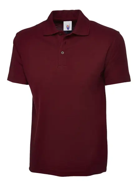 Uneek Maglia Polo Classica Unisex - 50/50 Cotone-Poliestere - Borgogna - Taglia