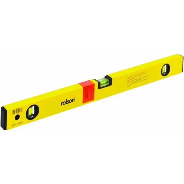 Rolson Aluminium Spirit Level 600mm, 3 Vials