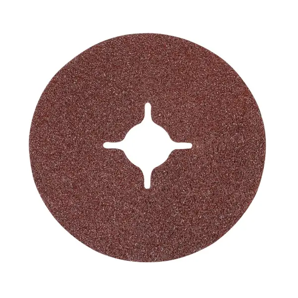 Silverline 60 Grit Fibre Discs, 115mm x 22.23mm, 10 Pack
