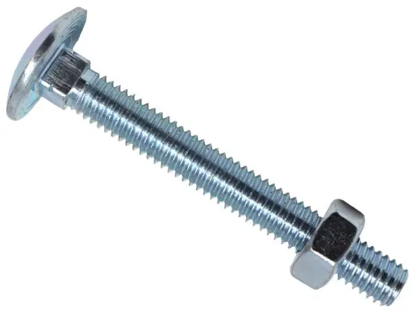 METALMATE® Βίδα Τετράγωνης Ρόδεκας & Παξιμάδι ZP M6 x 50mm