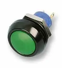 APEM IP67 Round Pushbutton, Momentary, Green, SPST-NO