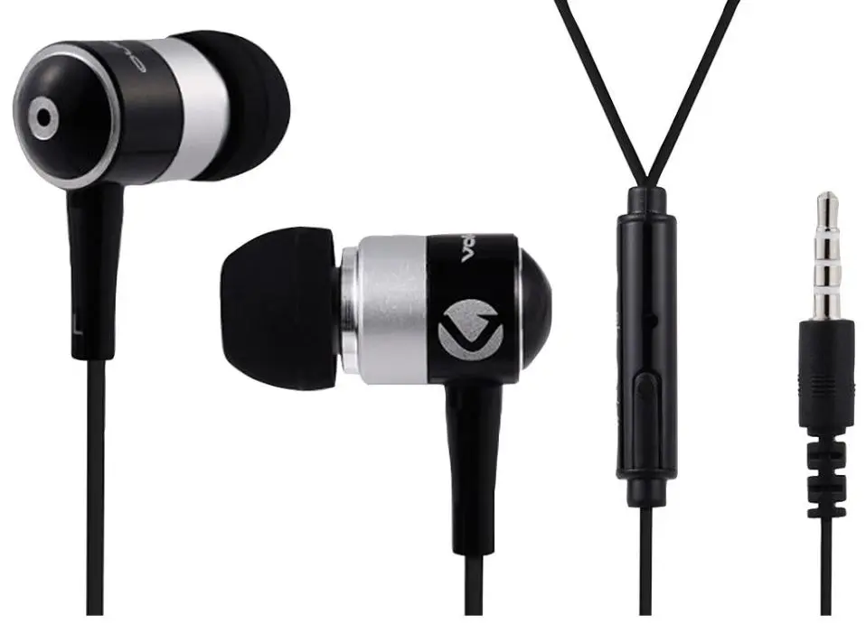 VOLKANO Stannic Hi-Fi In-Ear Headphones, Black