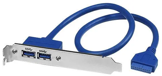 STARTECH Adattatore USB 3.0 Femmina a Connettore a 20 Pin, 0.5m, Blu