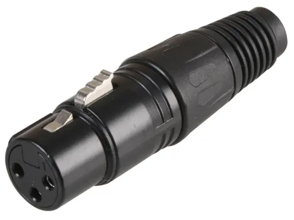PRO SIGNAL 3 Pole XLR Socket, Black