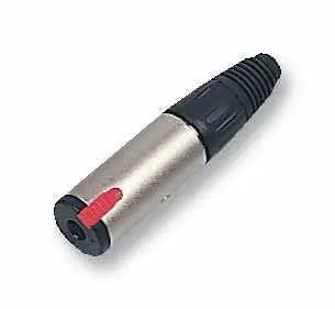 NEUTRIK 1/4″ Jack Socket, 3 Contacts, Silver-Plated, Cable Mount