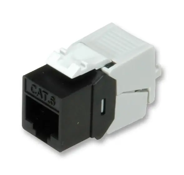 ROLINE שקע RJ45 מסוג Keystone, קטגוריה 6 UTP, ללא מיגון, שחור