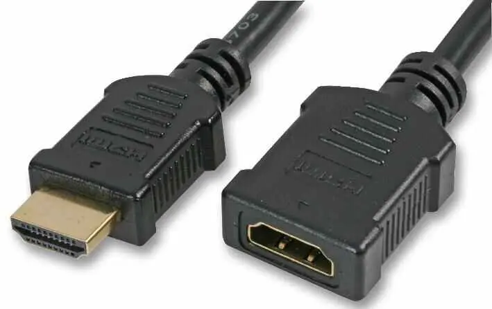 PRO SIGNAL - Líne Sínte HDMI 4K UHD, 2m, Ceanglóirí Plátáilte Órga
