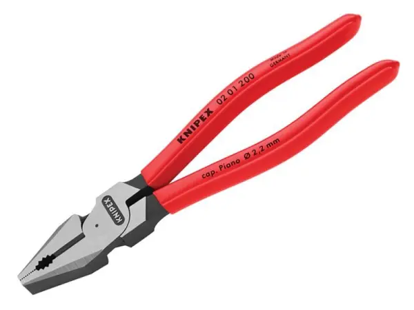 Knipex High Leverage Combination Pliers with PVC Grip, 200mm (8in)