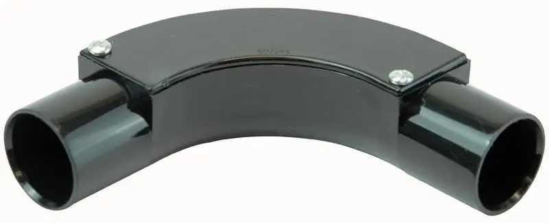 Pro Power 25mm Black Inspection Bend for Conduit