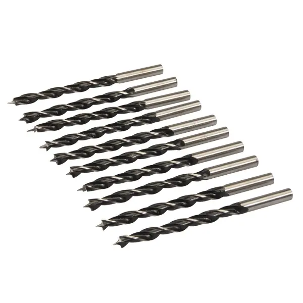 Silverline Lip & Spur Drill Bits, High Carbon Steel, 6mm, 10pk