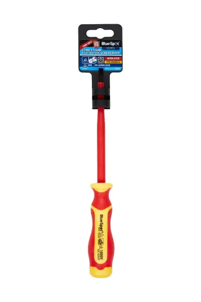 Blue Spot Tools 5.5mm x 125mm Slotted VDE Screwdriver