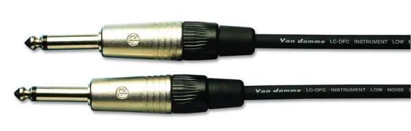 VDC 6.35mm (1/4”) モノジャック-ジャックケーブル 5m プロフェッショナルオーディオケーブル