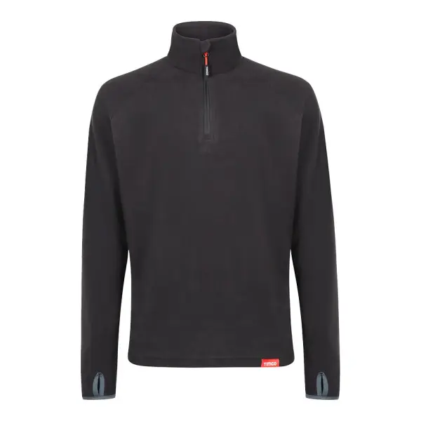 Timco Half Zip Overhead Fleece, Black, X Large