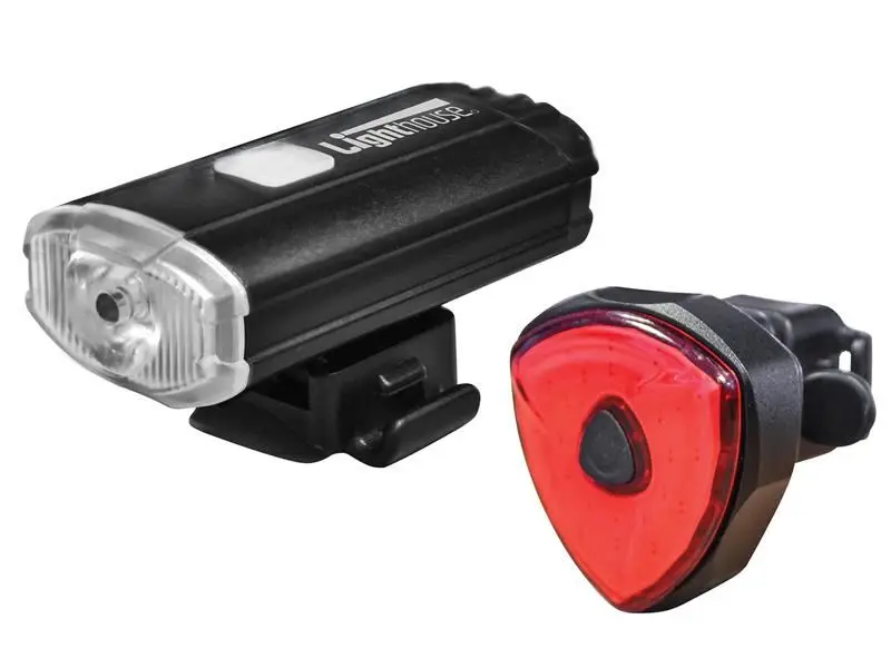 Lighthouse Elite wiederaufladbares LED-Fahrradlicht-Set