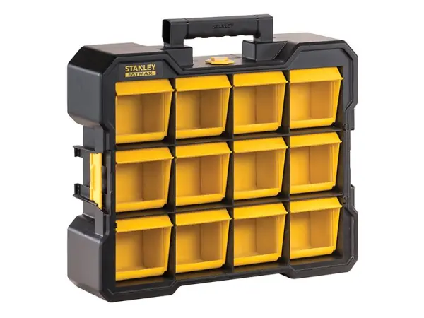 STANLEY FatMax Flip Bin Organiser with 12 Compartments
