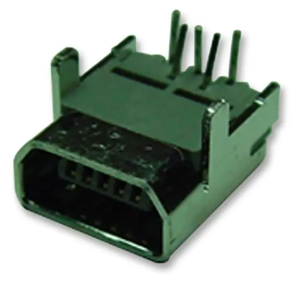 Molex USB Mini-AB Socket, Through Hole, 5-Way Right Angle