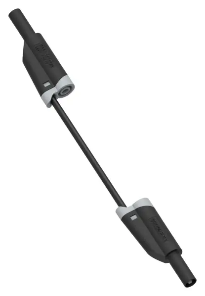 Multicomp Pro 28A 4mm Stackable Banana Plug to Plug Test Lead 1m - Black