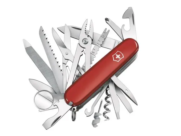 Victorinox SwissChamp Scian Arm na hEilvéise, Dearg, 91mm