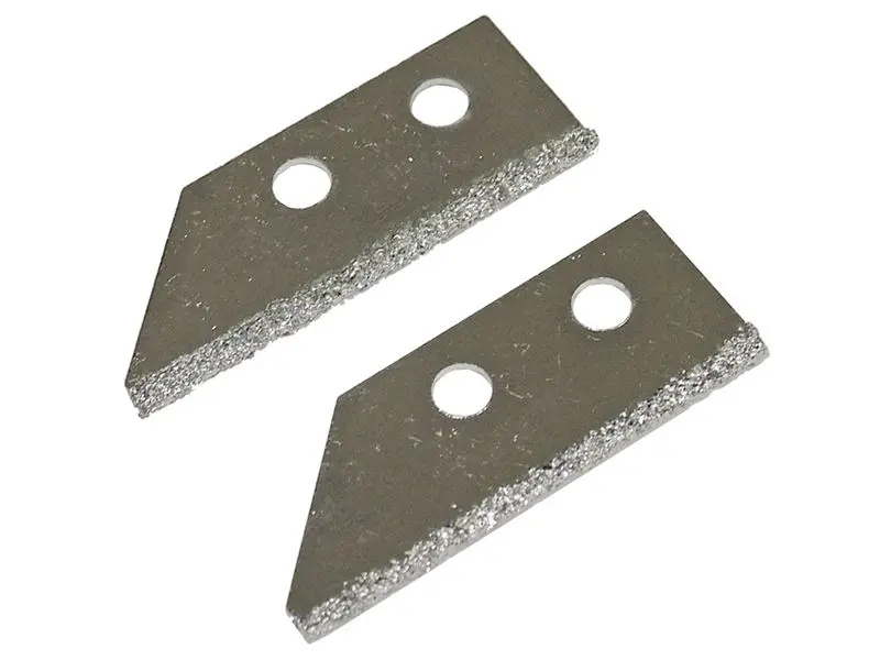 Faithfull Tungsten Carbide Blades for Grout Rake (Pack of 2)