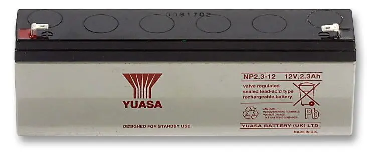 YUASA NP2.3-12 12V 2.3Ah 밀폐형 납축 배터리