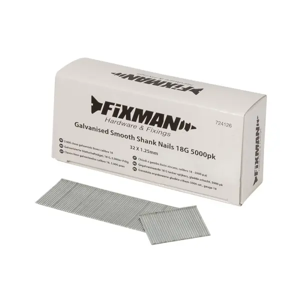 Fixman Pregos Liso Galvanizado 18G, 32 x 1,25mm, 5000un