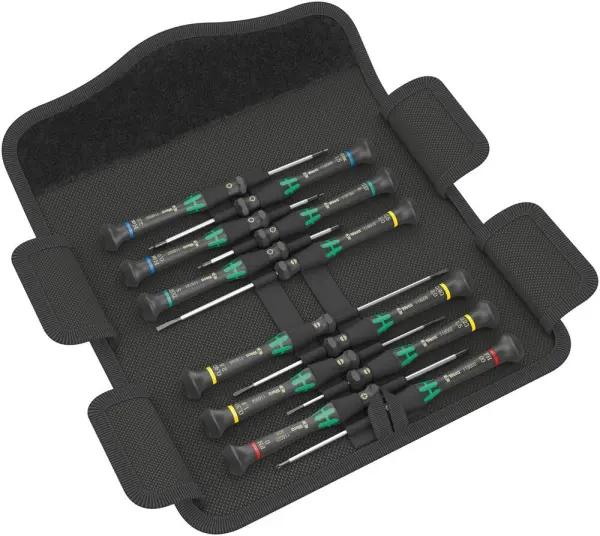 Wera Kraftform Micro 12 Ensemble de tournevis pour électronique, 12 pièces