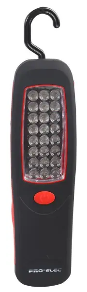 PRO ELEC - 24 LED Arbeitsleuchte mit Haken & Magnet