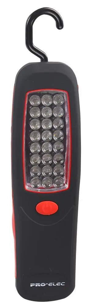 PRO ELEC 24 LED Lampada Lavoro con Gancetto e Magnete