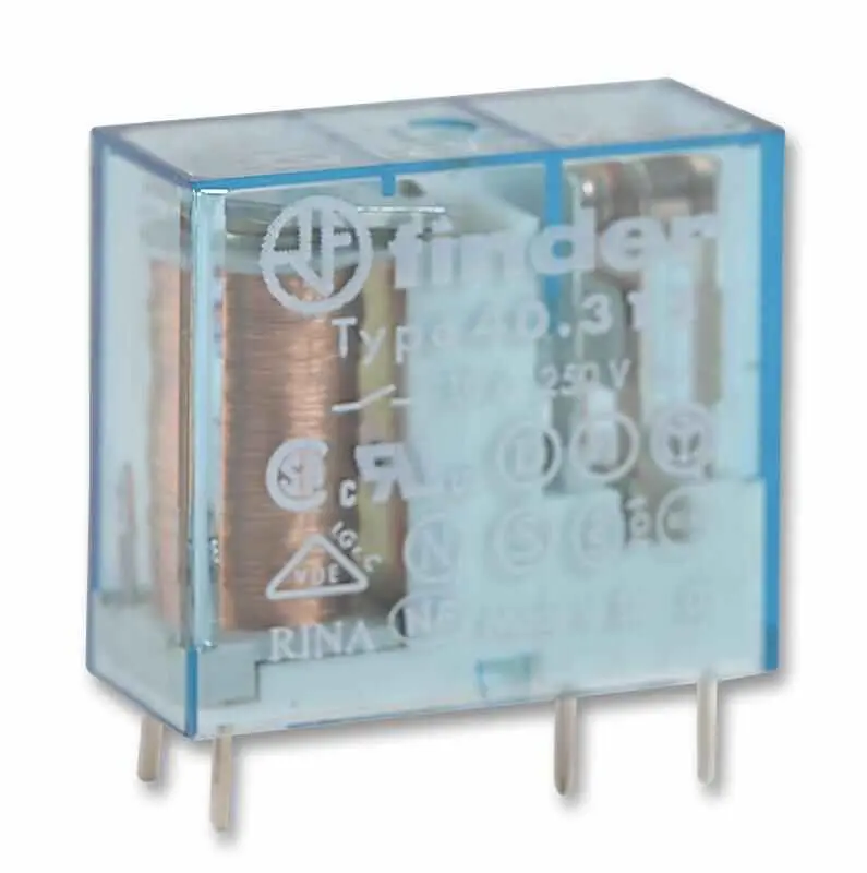 FINDER Relé para PCB, 10A SPCO, 12V DC