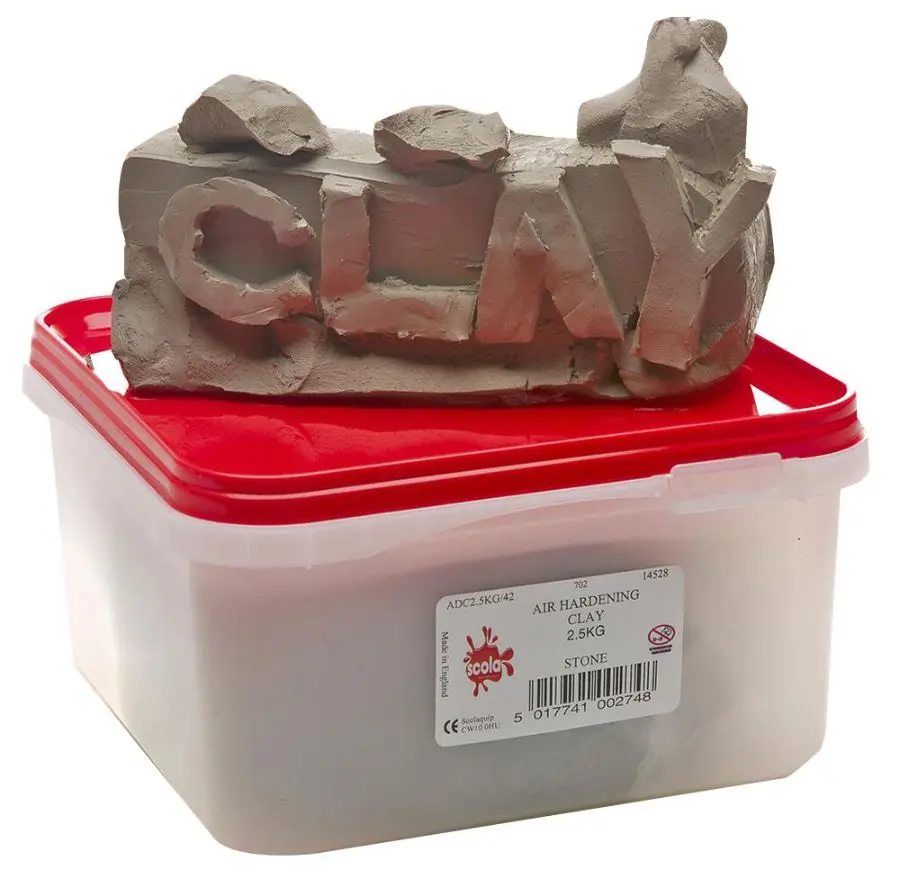 Pâte à modeler non toxique SCOLAQUIP 2,5kg, pierre