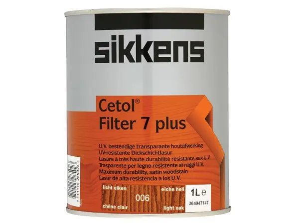 Sikkens - Cetol Filter 7 Plus Pewarna Kayu Lutsinar Light Oak 1 Liter
