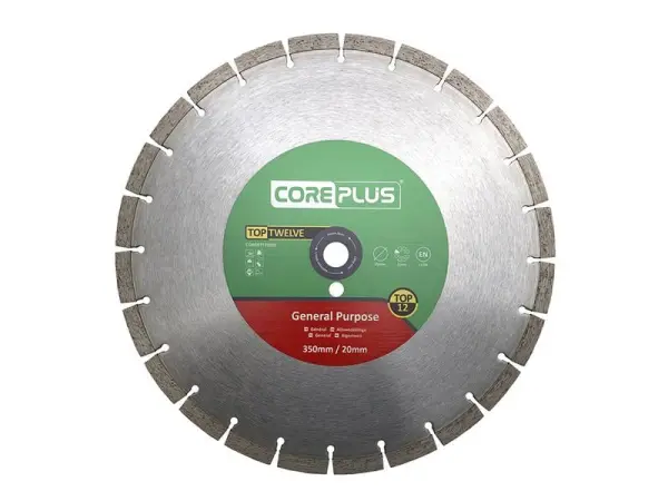 CorePlus Top Twelve 萬用鑽石切割鋸片 350 x 20mm